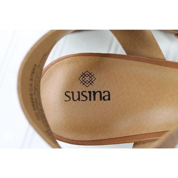 Susina Terra Wedge Women's Sandals In Brown - Picture 8 of 11